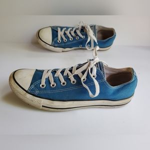 Low Top Turquoise Converse Sneakers Women's 10 Men's 8